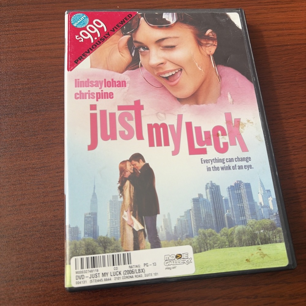 Just My Luck DVD 2006 Lindsay Lohan Chris Pine Movie